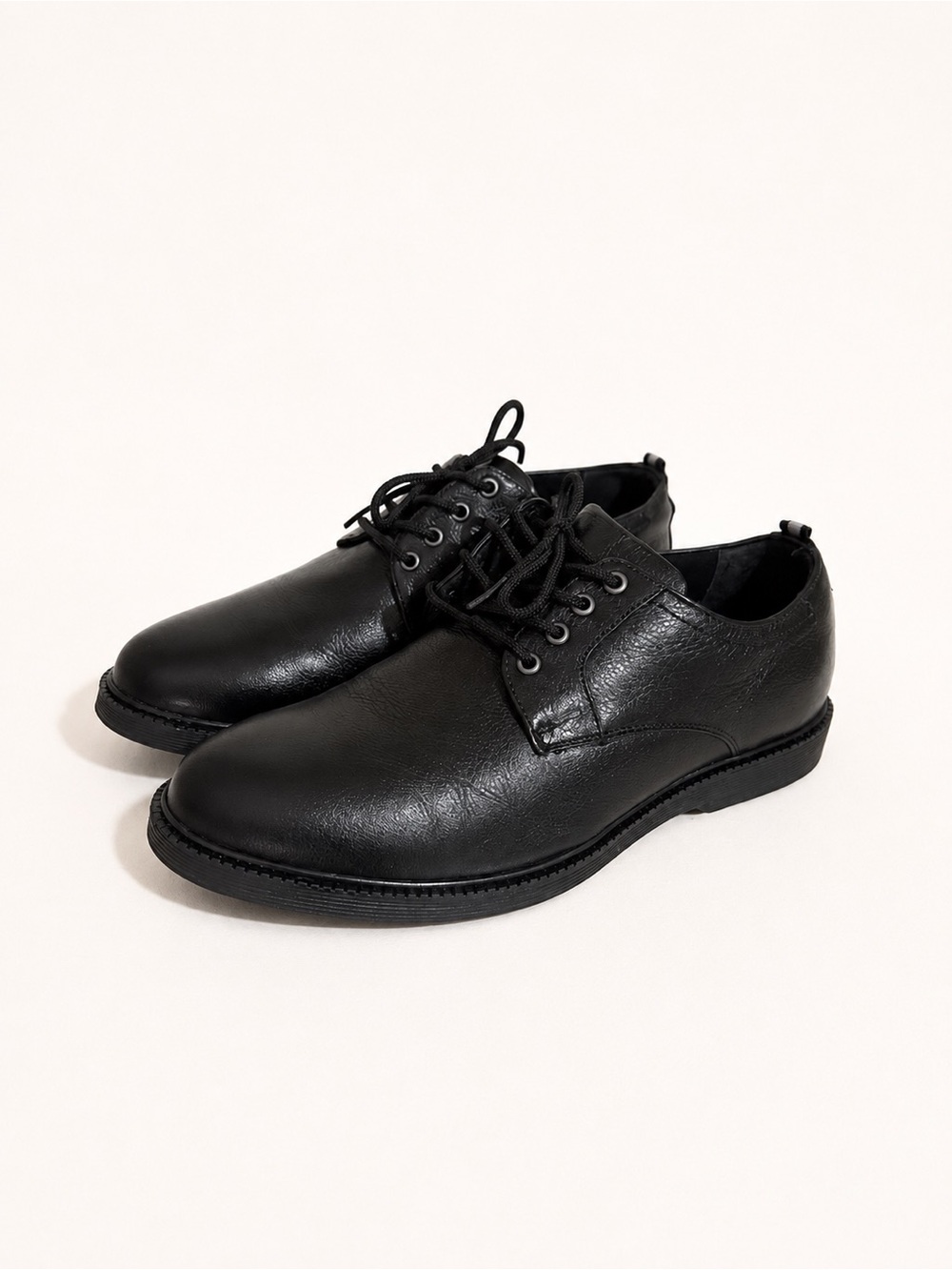 Flag Ltd. Joshua Youth Black Leather Oxford Lace Up Comfort Formal Dress Shoes